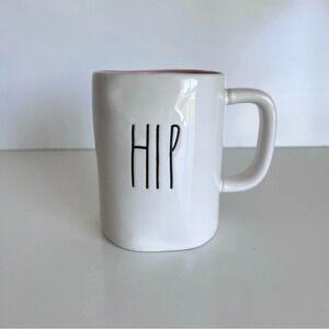 Rae Dunn “Hip” “Hop” Pink Interior Mug